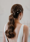 ivory scattered pearl bridal hair pins for weddings in canada