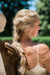 INDIGO Crystal Bridal Shoulder Necklace