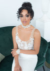 ivory lace beaded bridal choker for lace wedding dresses in canada