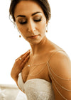 Pearl shoulder necklace for strapless wedding dresses