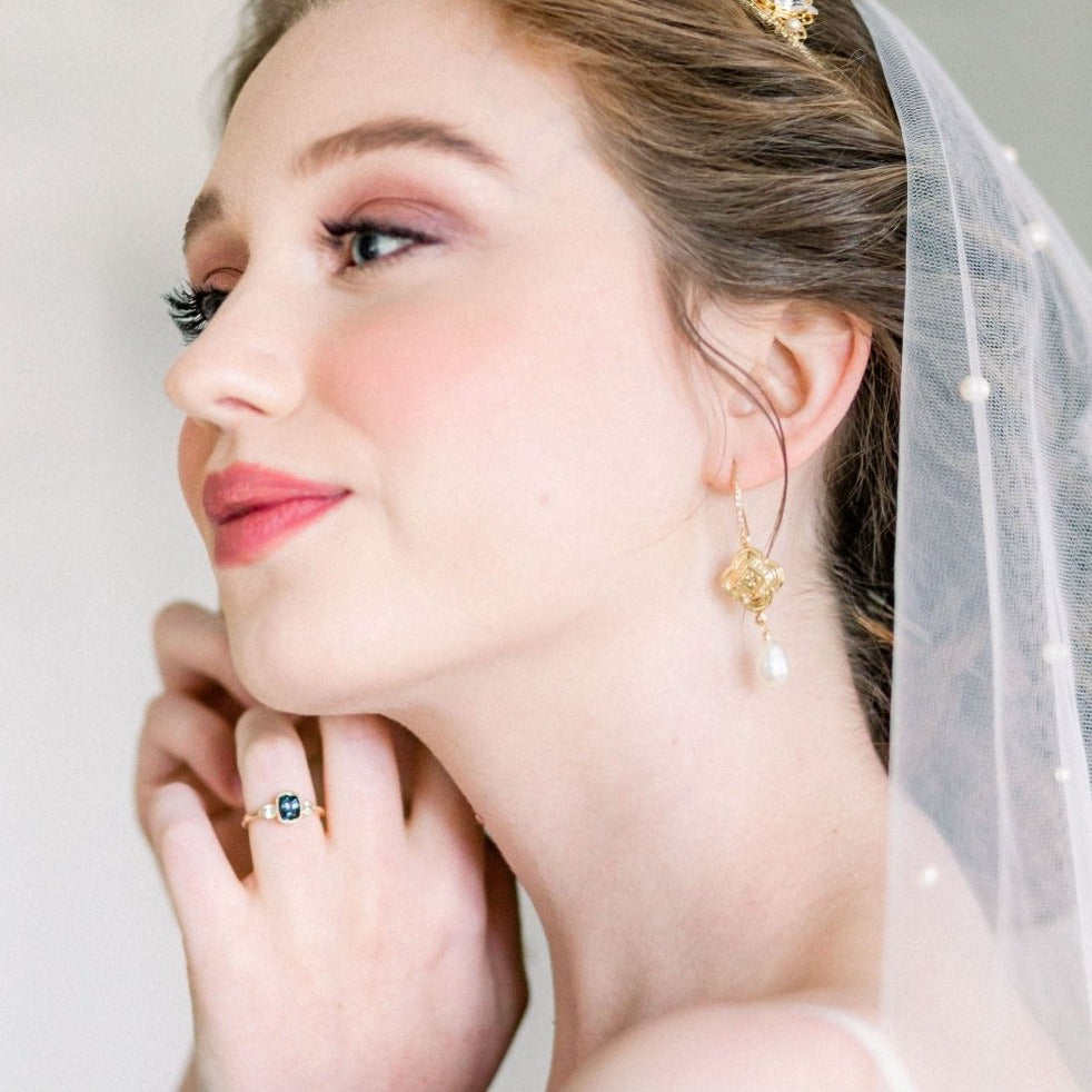 ADERA Pearl Drop Bridal Earrings – Blair Nadeau Bridal Adornments