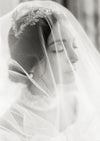 modern silk tulle inspired wedding veil for brides