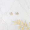 simple large crystal cushion cut bridal earrings for minimalist wedding dresses