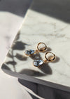 gold crystal hoop earrings modern bridal jewelry for wedding dress