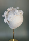 silk double headband bridal tiara for weddings