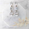 large crystal rhinestone bridal earrings for glam brides