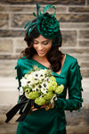 KATHARINE Emerald Green Fascinator