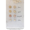 colour card for adeline starburst bridal crown