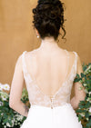 white pearl beaded bridal back jewelry made in canada