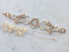rose gold pearl and crystal beaded bridal choker for weddings in canada