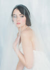 short wedding veil for fine art bride