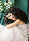 silver bridal crown for fairytale weddings