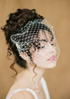 pearl beaded wedding veil for modern brides