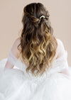 romantic bridal pearl hair clip for weddings in canada