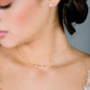 dainty pearl wedding choker necklace for minimalist brides