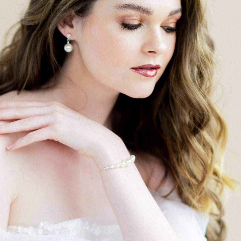 Pearl and discount crystal bridal jewelry