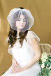 small birdcage veil for elopement weddings