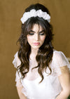 1960's vintage inspired silk bridal headband for weddings in toronto