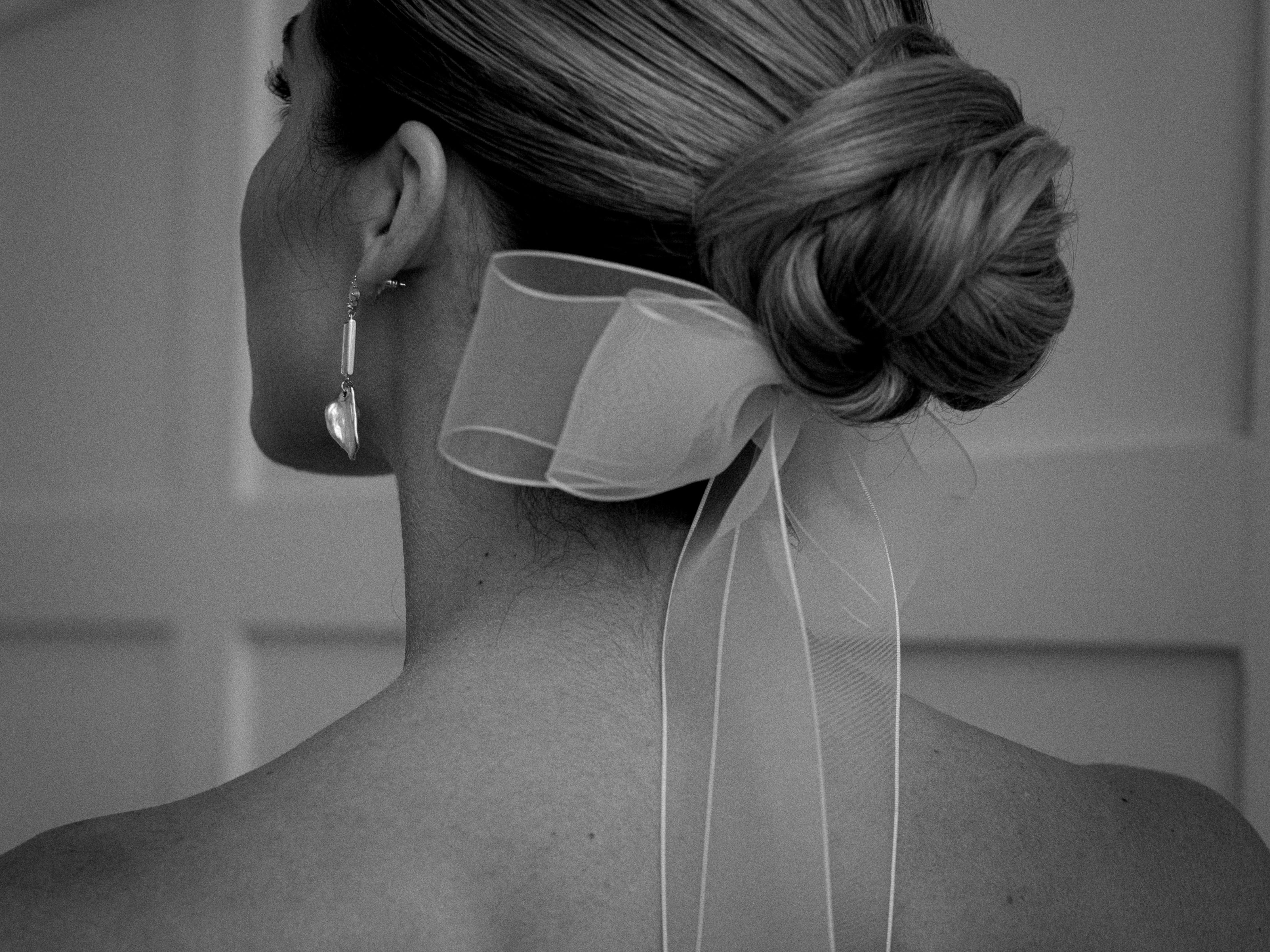 bridal hair bows for weddings