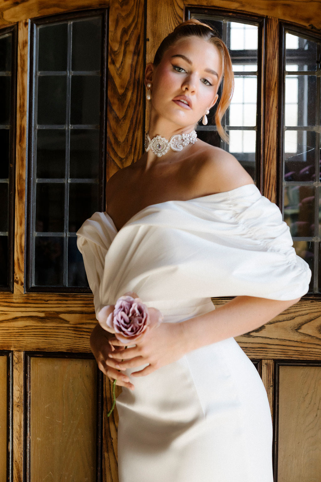 BELLA Crystal Lace Bridal Choker