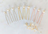 silver, gold and rose gold pearl hair pins for wedding hair accessories in canada