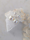 NATASSHA Large Pearl Drop Earrings - Pierced and Clip-on Options