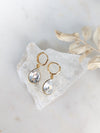 GRACIE Teardrop Crystal Hoop Earrings