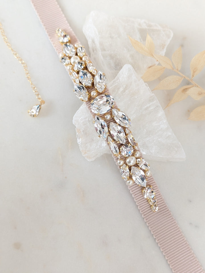 NARCISA Crystal Bridal Choker