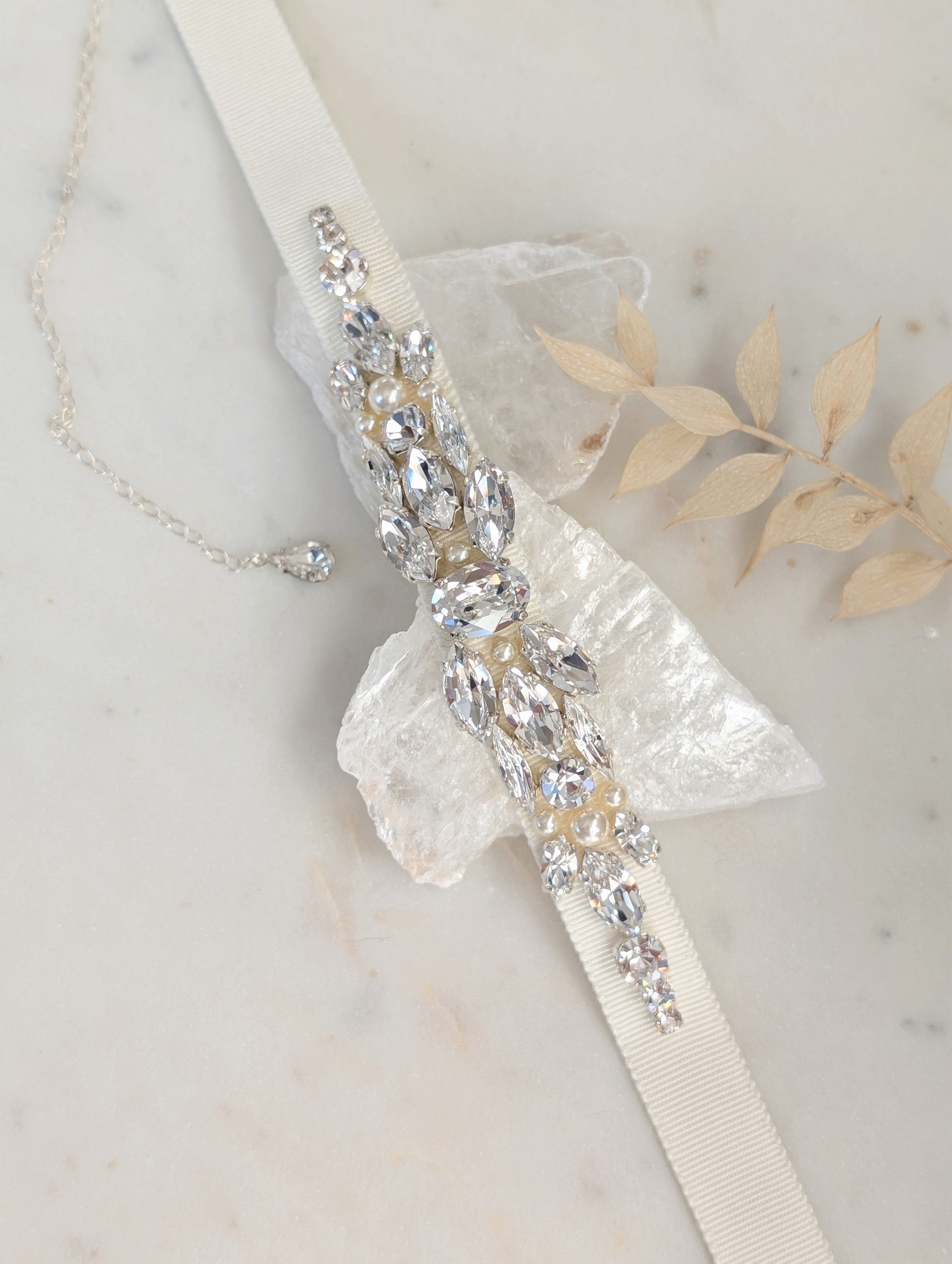 NARCISA Crystal Bridal Choker
