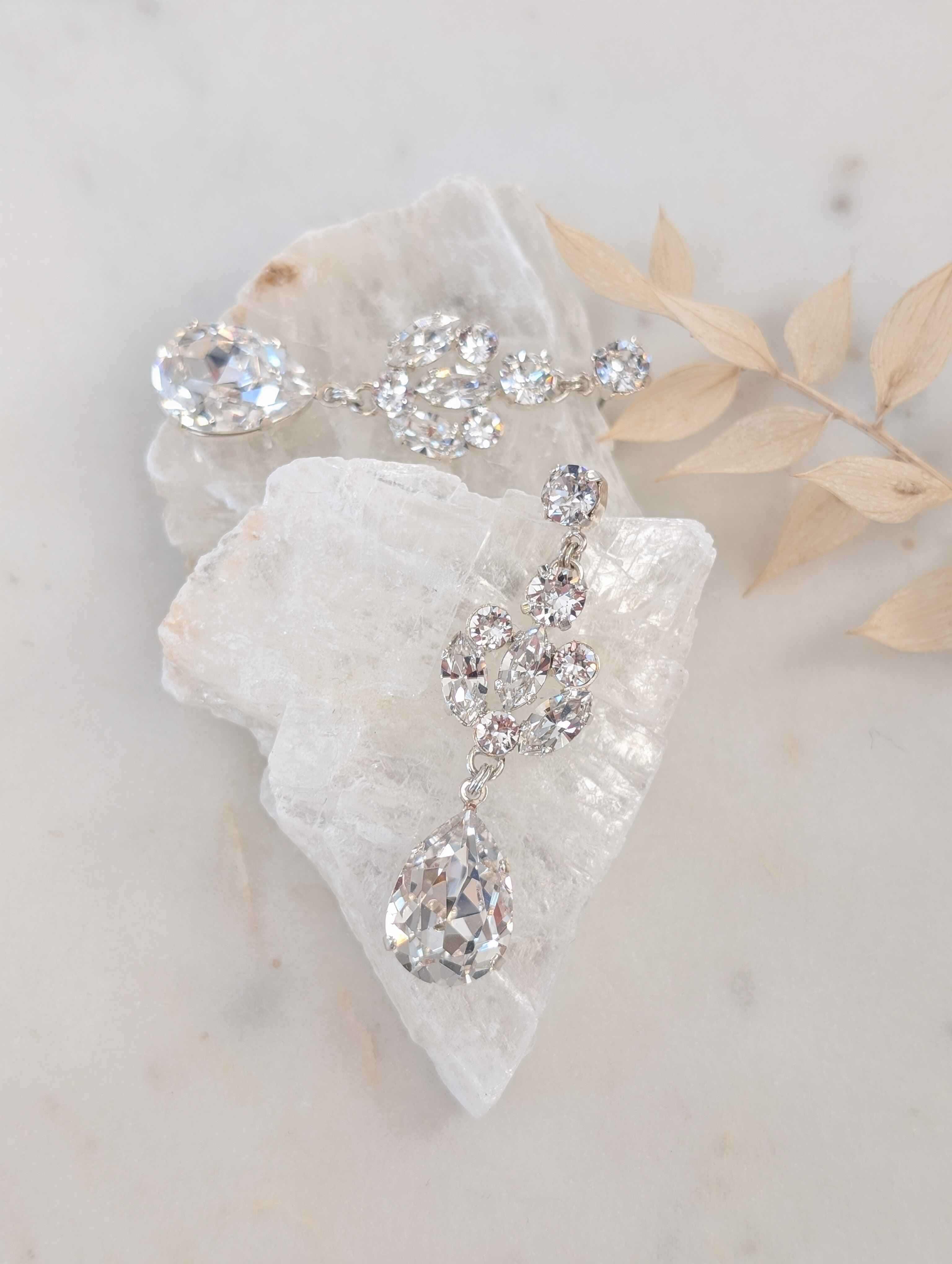 KRISTINA Crystal Chandelier Earrings