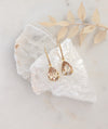 JUSTINE Crystal Teardrop Bridal Earrings
