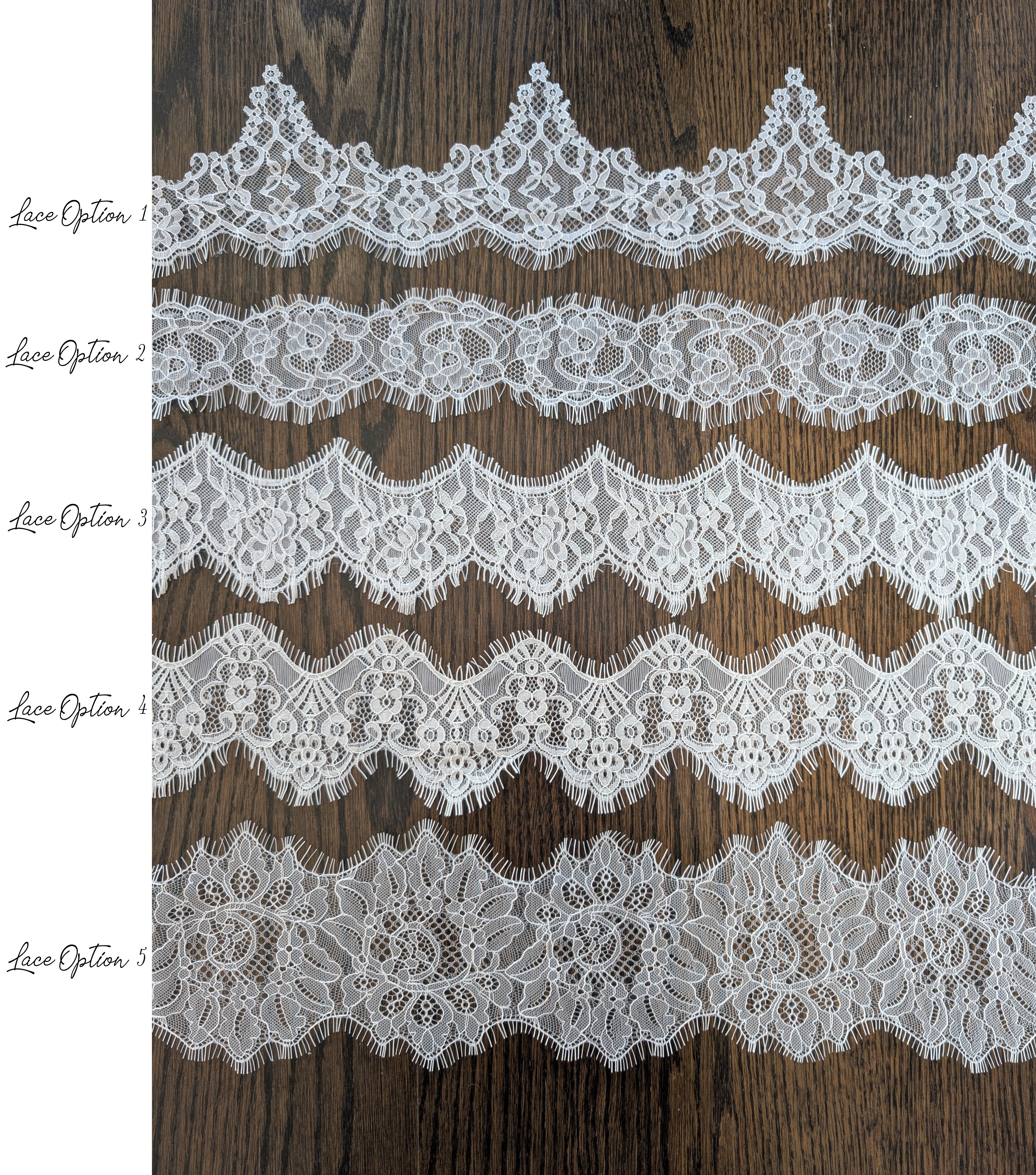 AVRIL Draped Pearl Lace Juliette Veil
