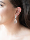 KRYSTAL Teardrop Crystal Bridal Earrings