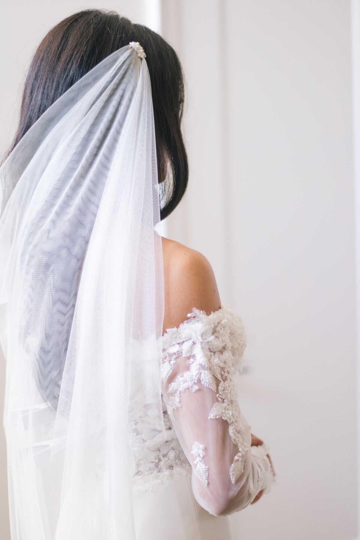 Bridal handmade veil Fable Mantilla Lace Wedding Veil | Bridal Veils Halifax main image 3
