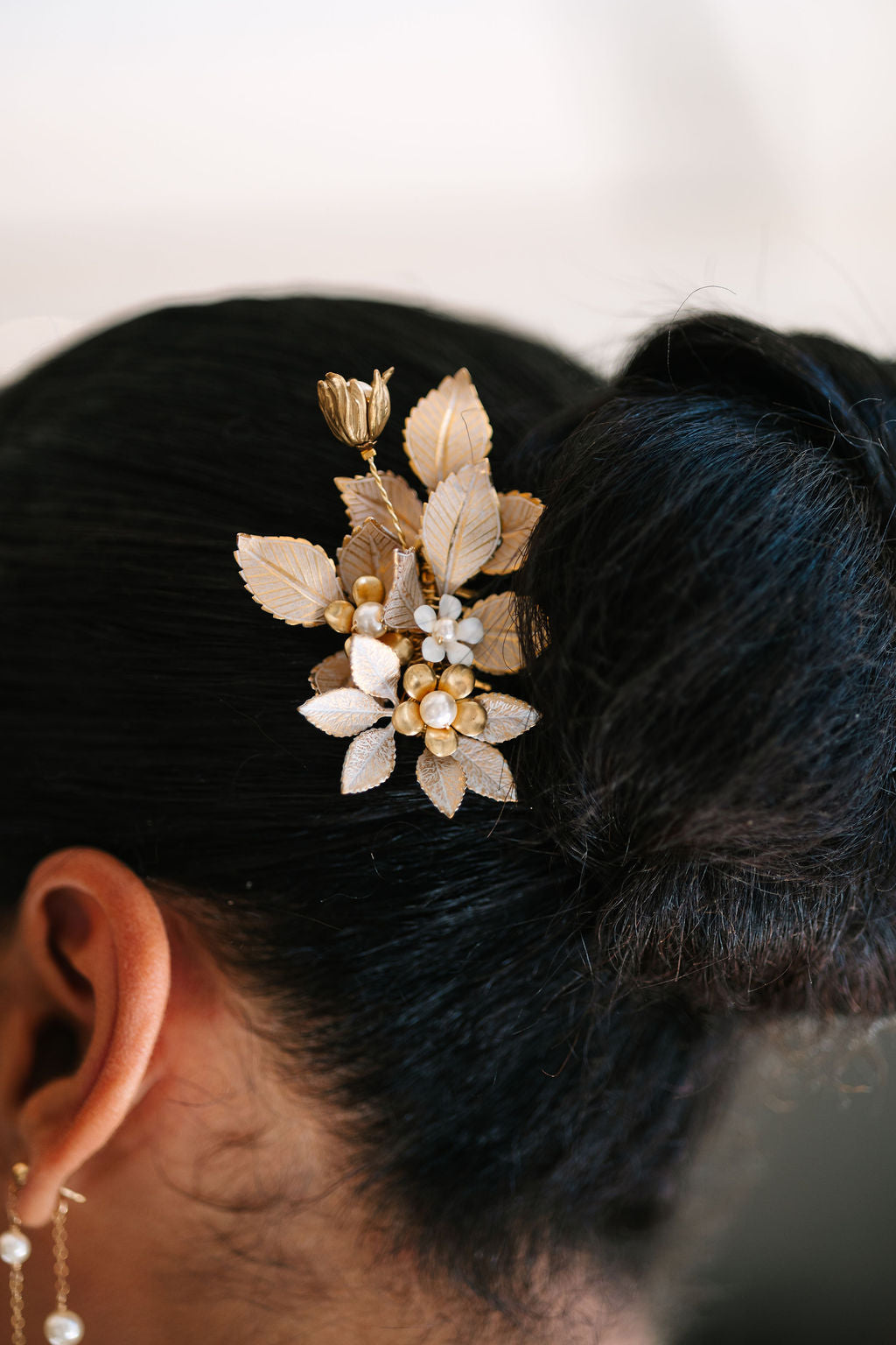 MARIAH Vintage Inspired Gold Hair Comb