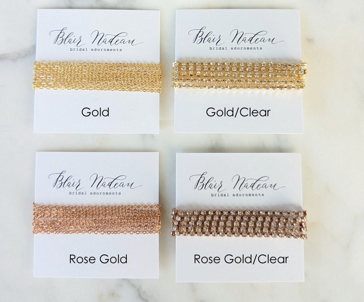 INDIGO Crystal Bridal Shoulder Necklace