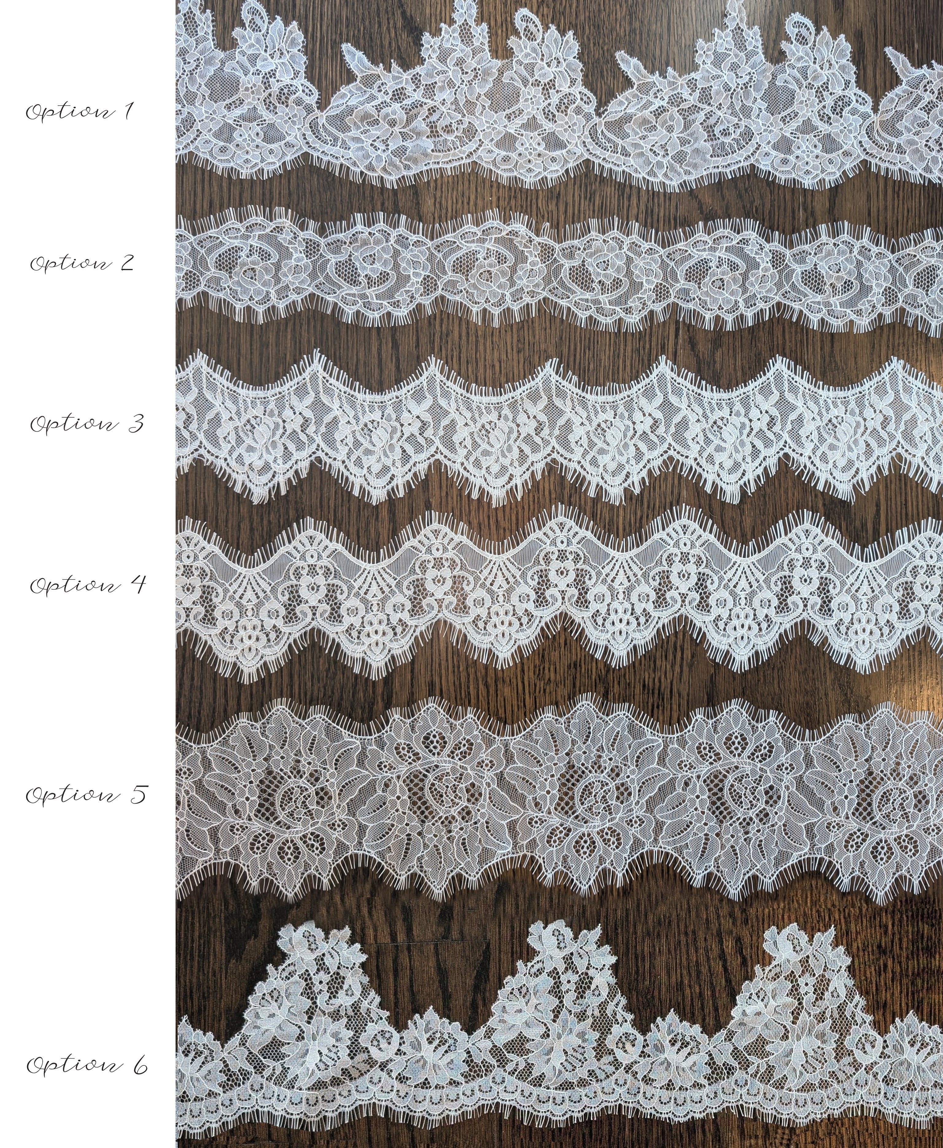 AVRIL Draped Pearl Lace Juliette Veil
