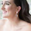 KRYSTAL Teardrop Crystal Bridal Earrings