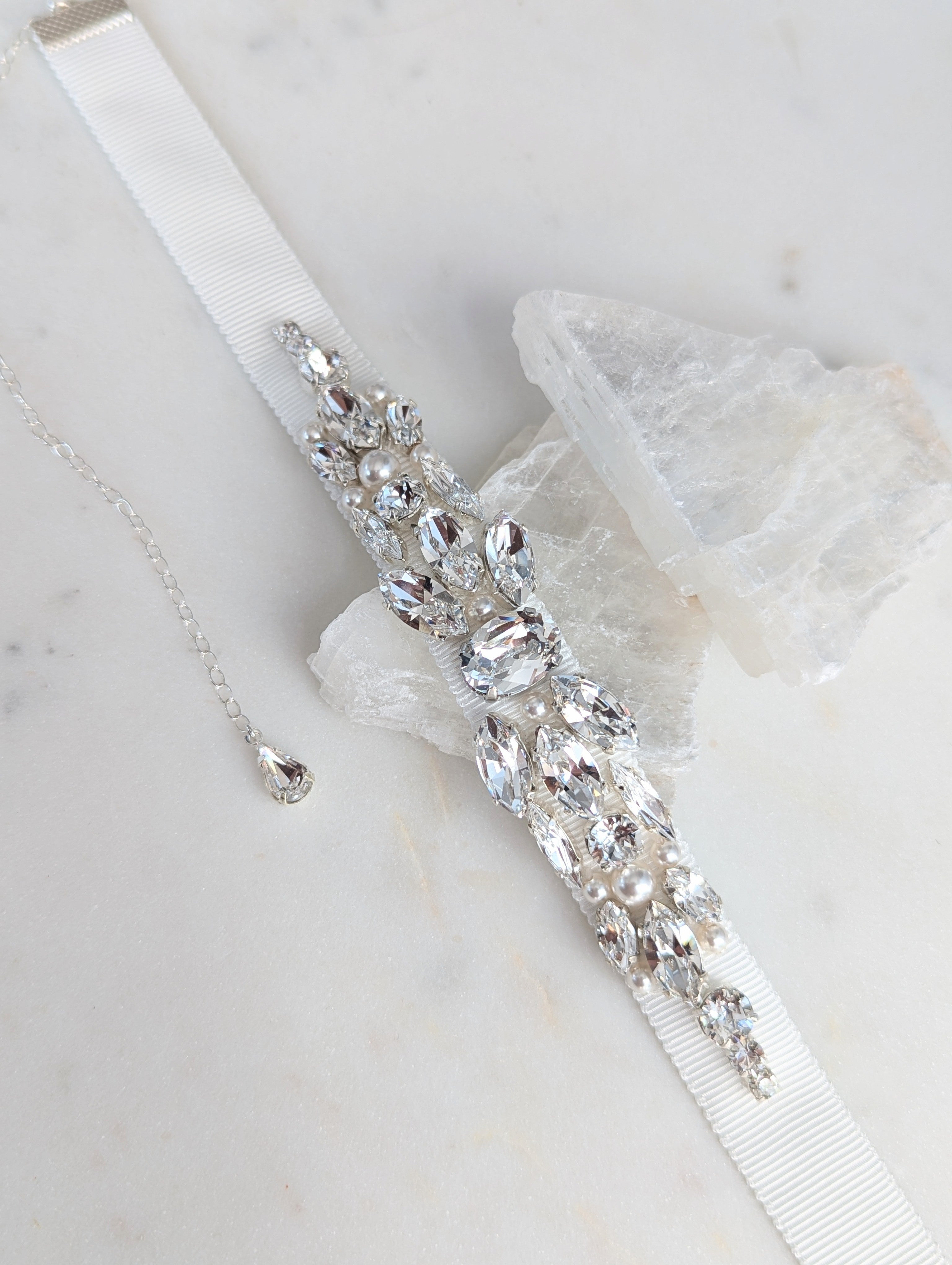NARCISA Crystal Bridal Choker