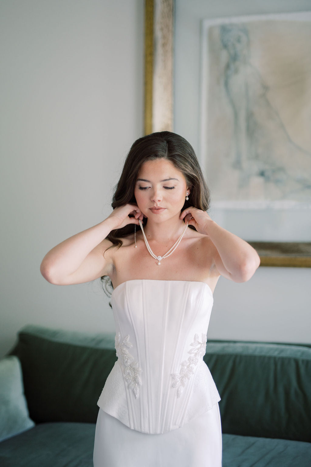 SYLVIE Double Strand Pearl Choker