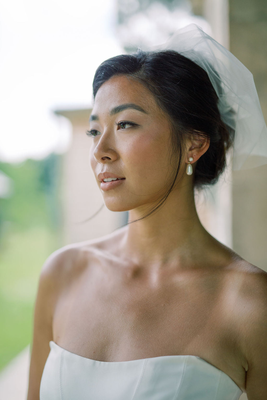 SHAINA Teardrop Pearl Earrings