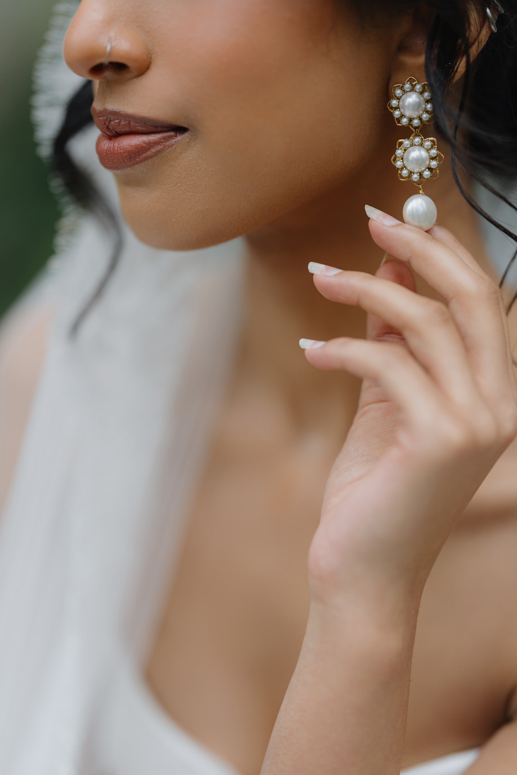 ZARAH Filigree Pearl Drop Earrings
