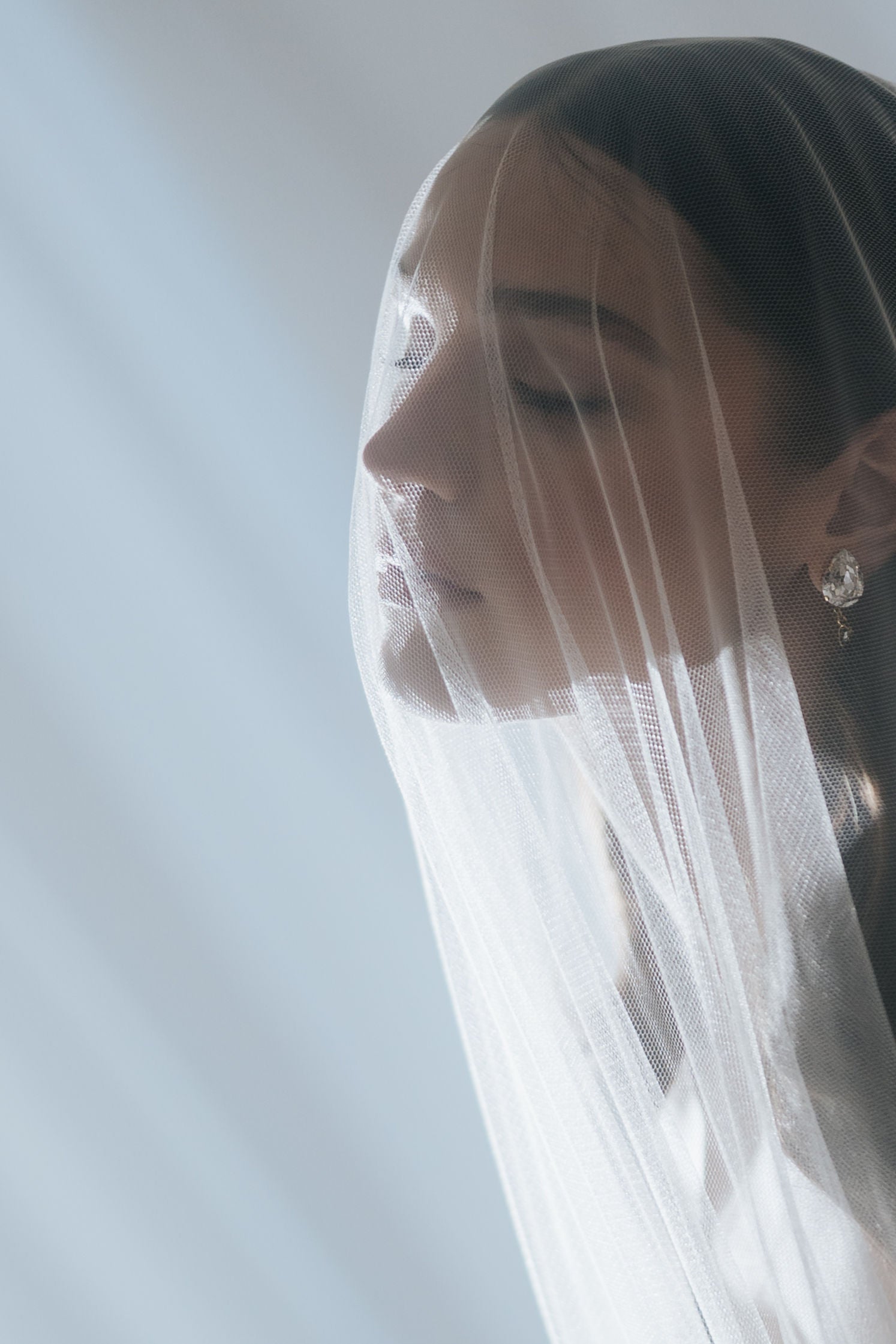 DANICA Crystal Teardrop Bridal Earrings