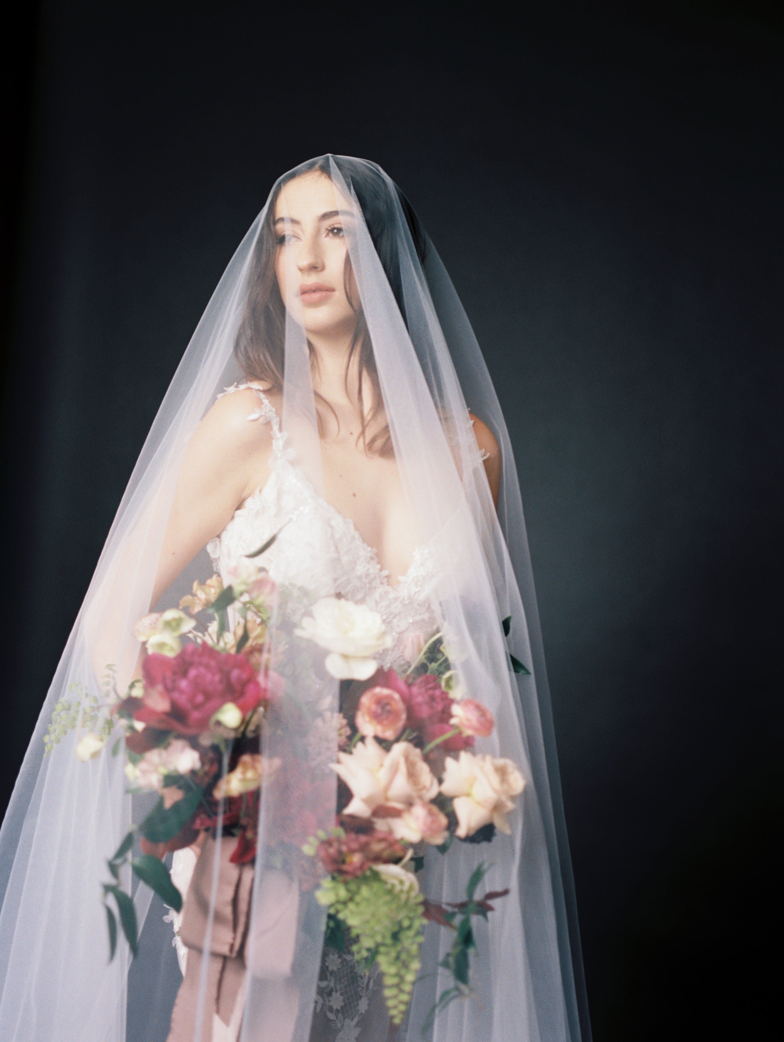 CLAIRE Extra Long Blusher Bridal Drop Veil