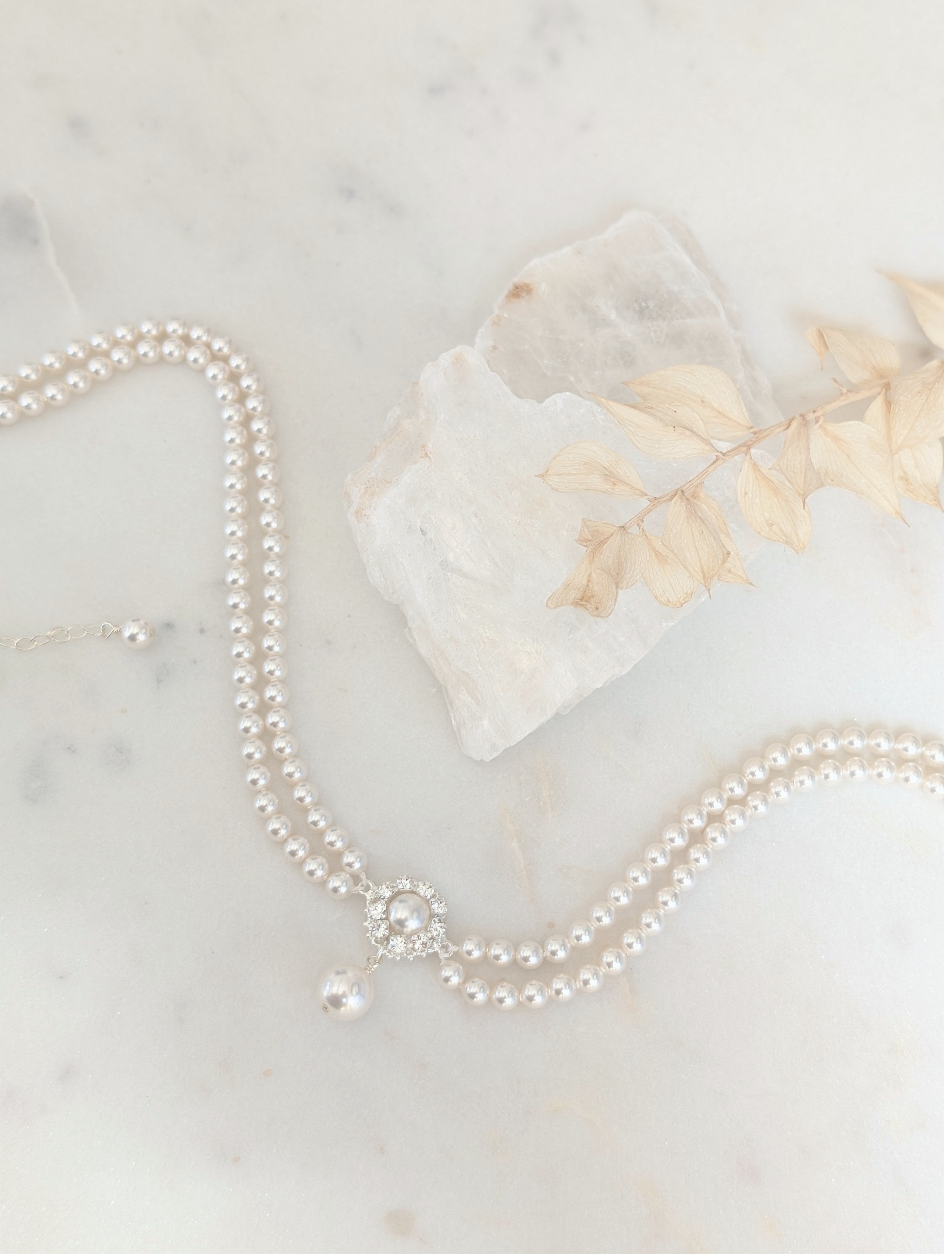 SYLVIE Double Strand Pearl Choker