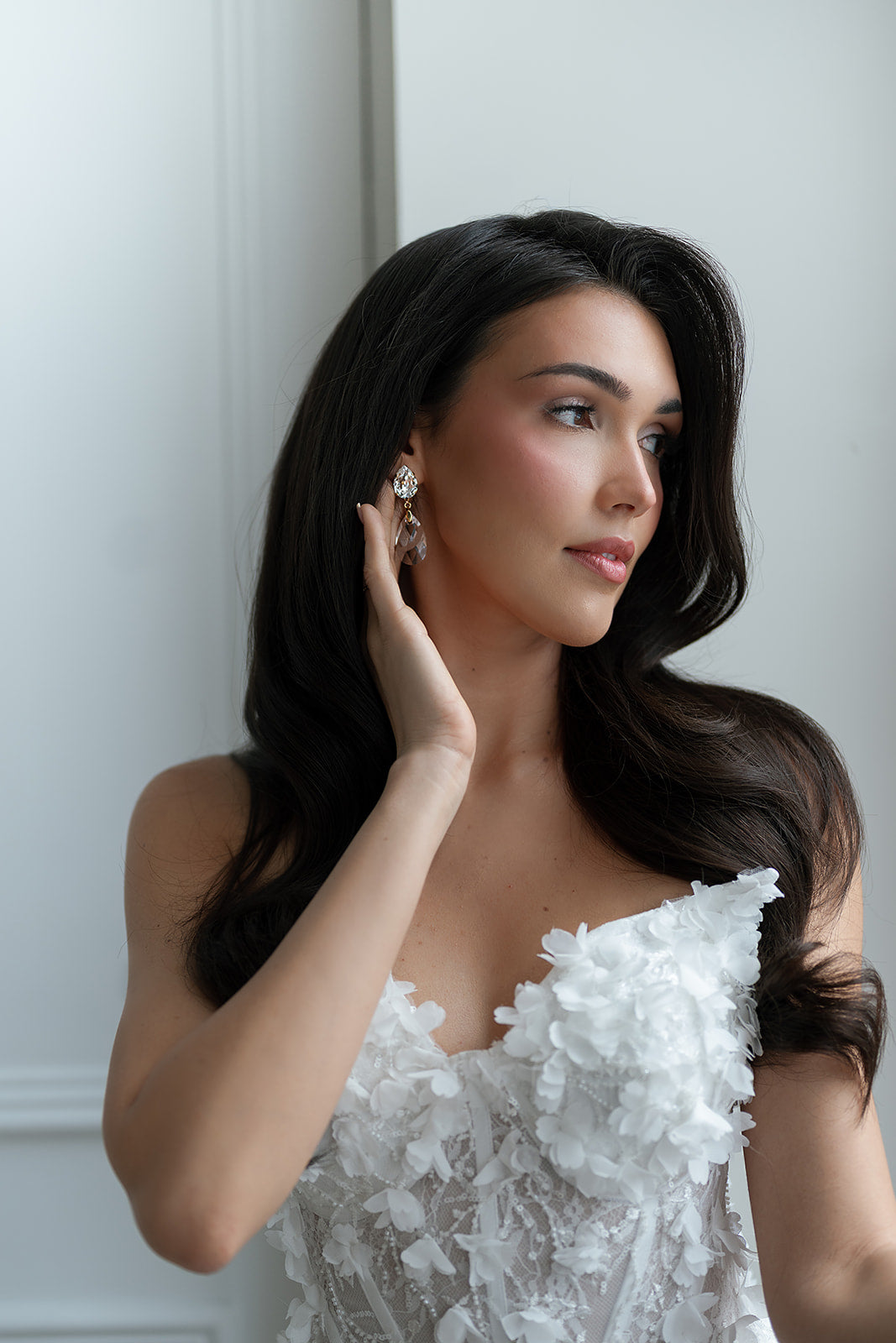 DANICA Crystal Teardrop Bridal Earrings