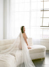 JONI Beaded Vintage Lace Juliet Veil