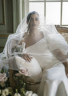 wedding drop veil for modern brides
