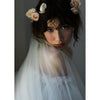 white soft english tulle wedding veil for brides in canada
