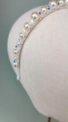 FREYA Crystal & Pearl Beaded Headband